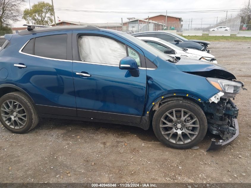 2019 Buick Encore Fwd Sport Touring VIN: KL4CJ1SB9KB740713 Lot: 40945046