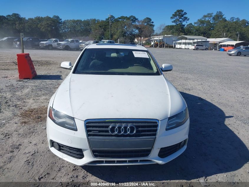 2010 Audi A4 2.0T Premium VIN: WAUFFAFL8AN043390 Lot: 40945198