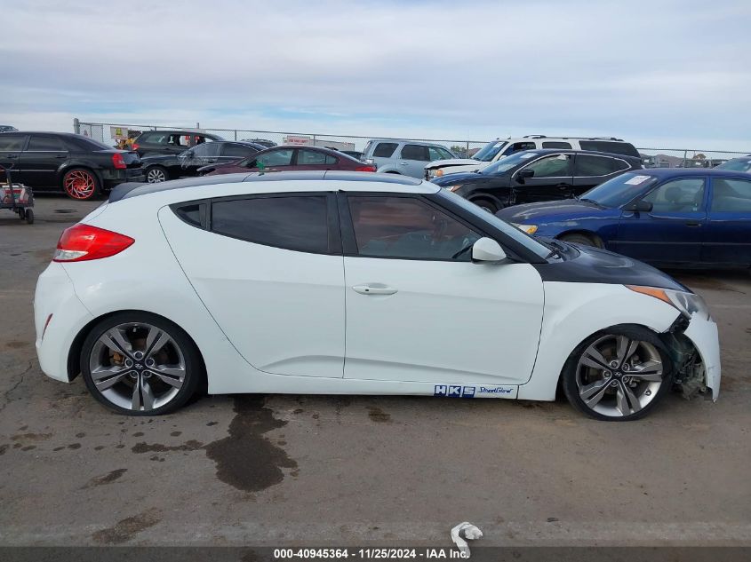 2012 Hyundai Veloster Base W/Gray VIN: KMHTC6AD0CU081518 Lot: 40945364