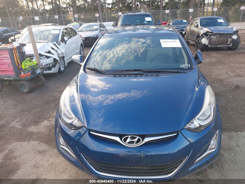 2015 Hyundai Elantra Se VIN: KMHDH4AE6FU389154 Lot: 40945400