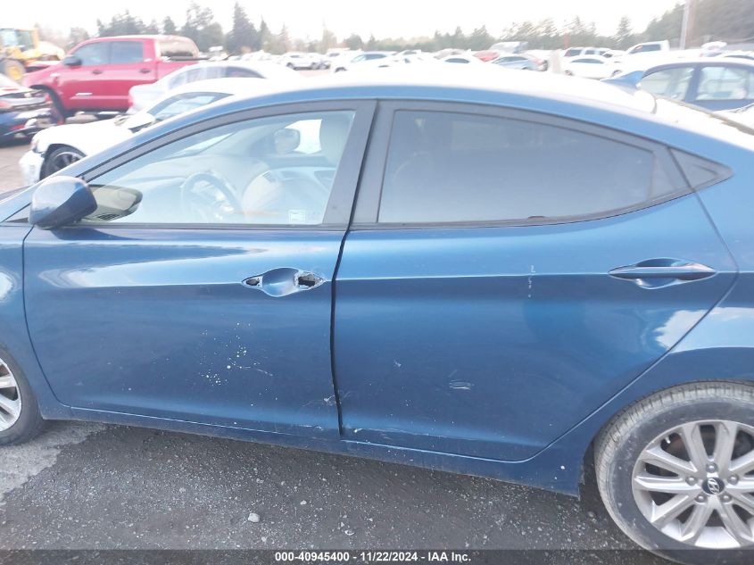 2015 Hyundai Elantra Se VIN: KMHDH4AE6FU389154 Lot: 40945400