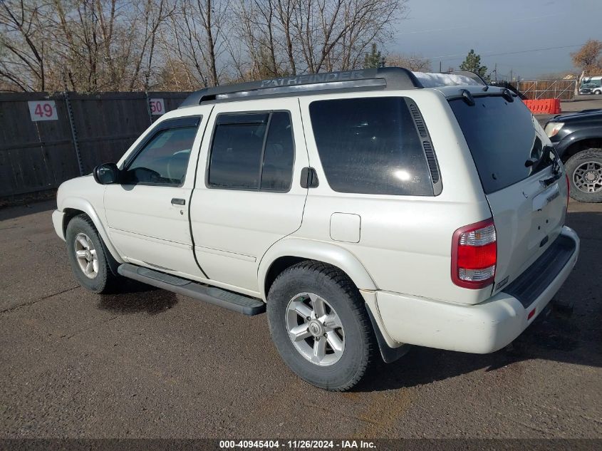 2004 Nissan Pathfinder Se VIN: JN8DR09YX4W909399 Lot: 40945404