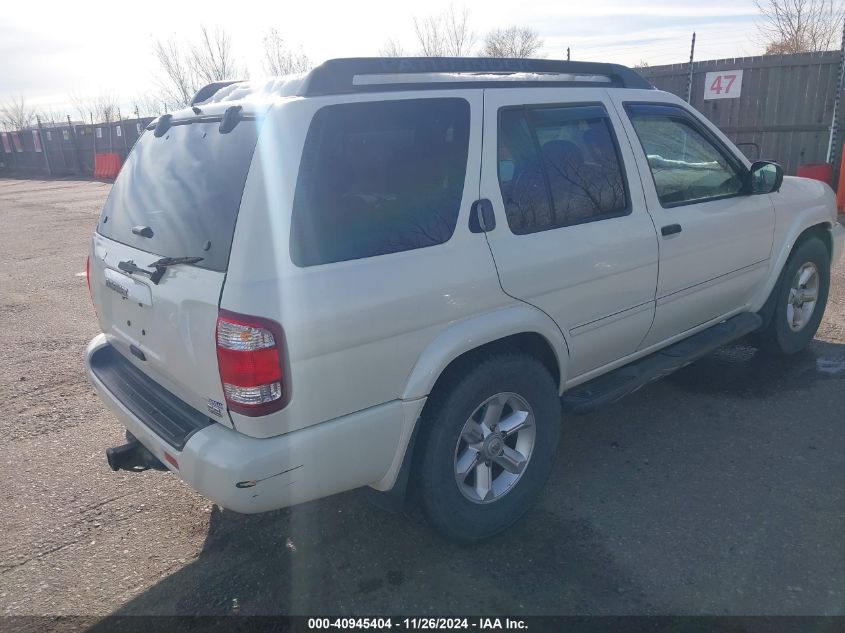 2004 Nissan Pathfinder Se VIN: JN8DR09YX4W909399 Lot: 40945404