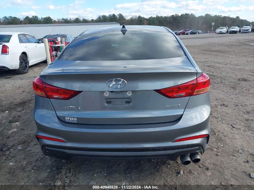 2017 Hyundai Elantra Sport VIN: KMHD04LB7HU318526 Lot: 40945528