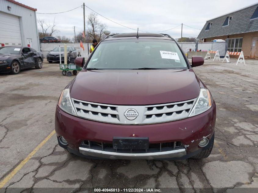 2007 Nissan Murano Sl VIN: JN8AZ08W27W665030 Lot: 40945813