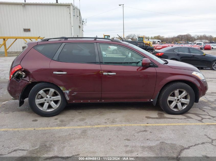 2007 Nissan Murano Sl VIN: JN8AZ08W27W665030 Lot: 40945813