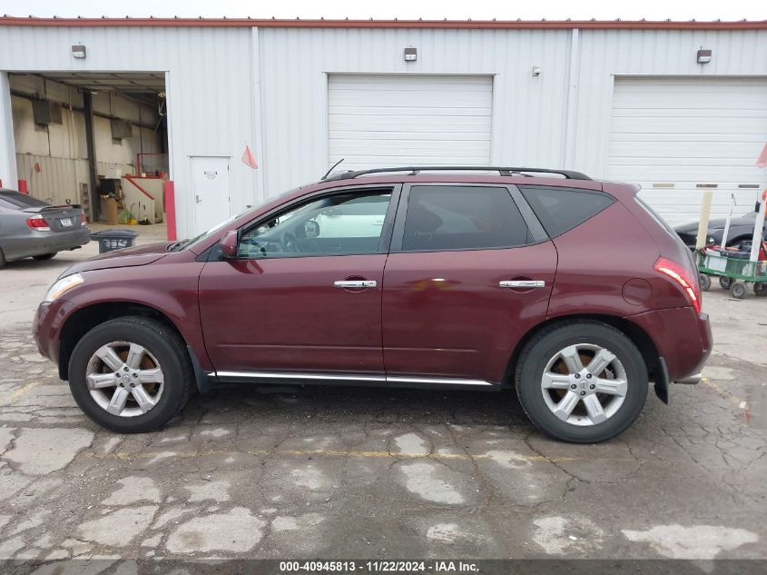 2007 Nissan Murano Sl VIN: JN8AZ08W27W665030 Lot: 40945813