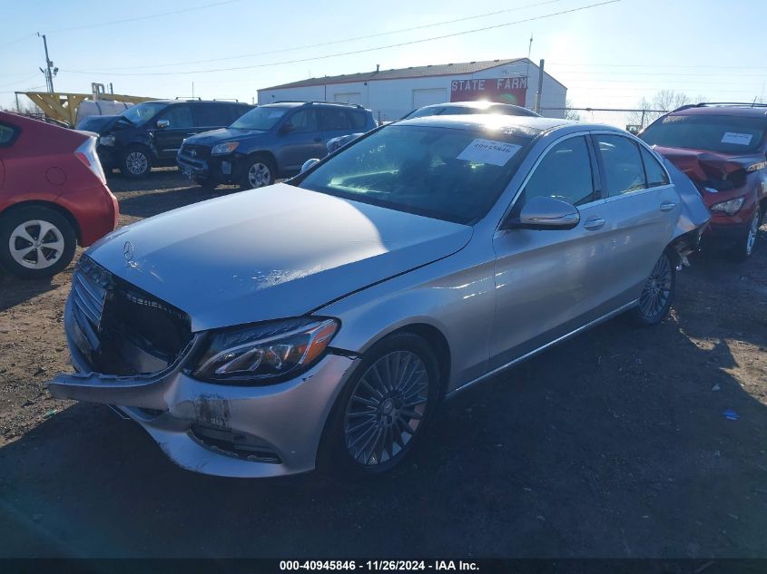 VIN 55SWF4KB7FU011648 2015 Mercedes-Benz C 300, 4Ma... no.2