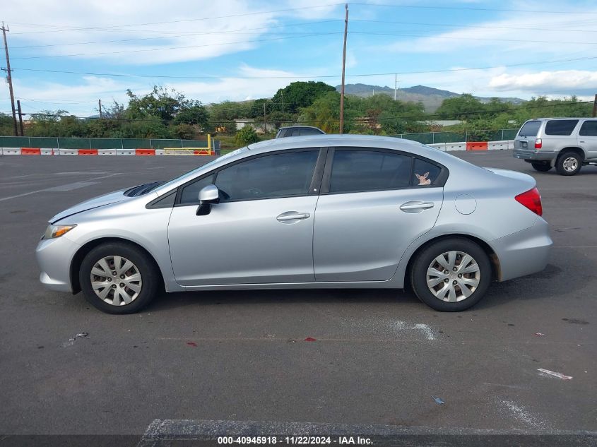 2012 Honda Civic Lx VIN: 2HGFB2F58CH609342 Lot: 40945918