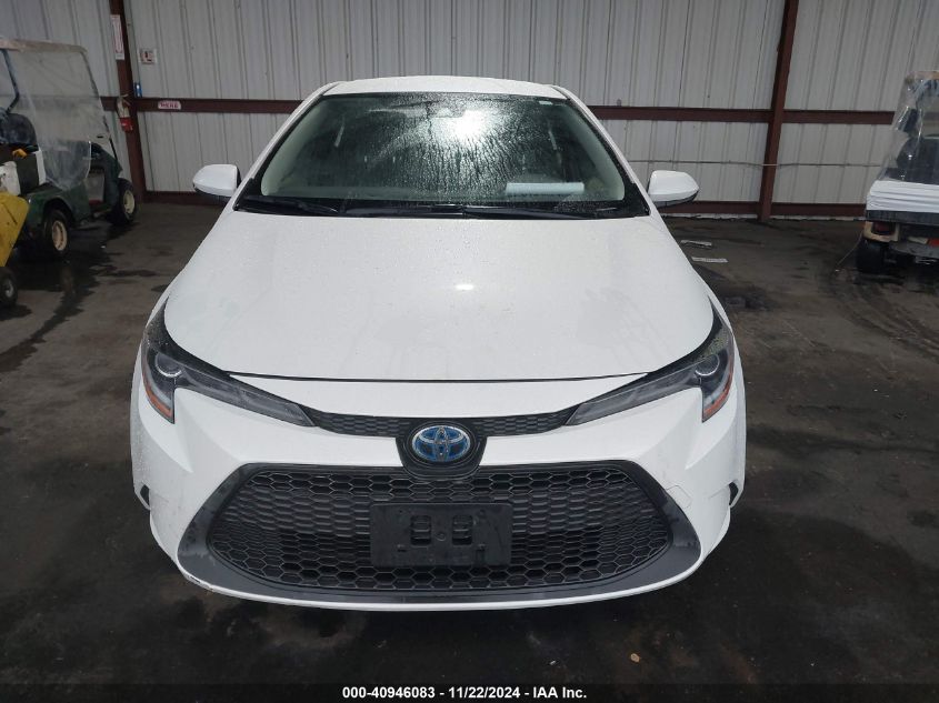 2020 Toyota Corolla Hybrid Le VIN: JTDEBRBE7LJ006888 Lot: 40946083