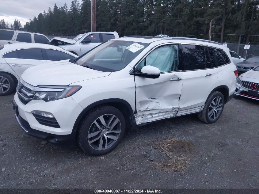 2017 Honda Pilot Touring VIN: 5FNYF6H92HB101724 Lot: 40946087