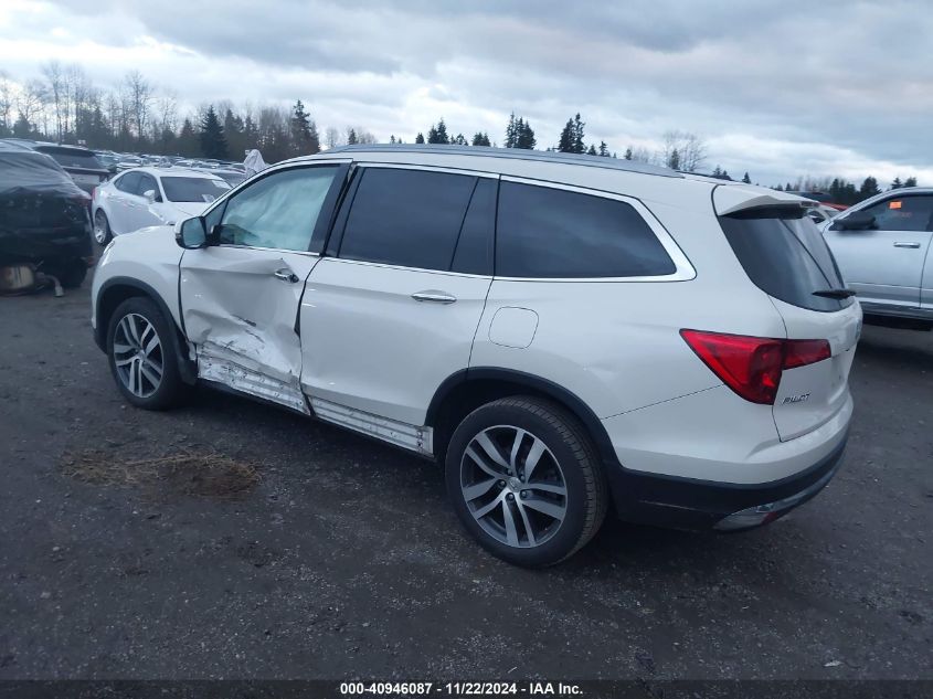 2017 Honda Pilot Touring VIN: 5FNYF6H92HB101724 Lot: 40946087