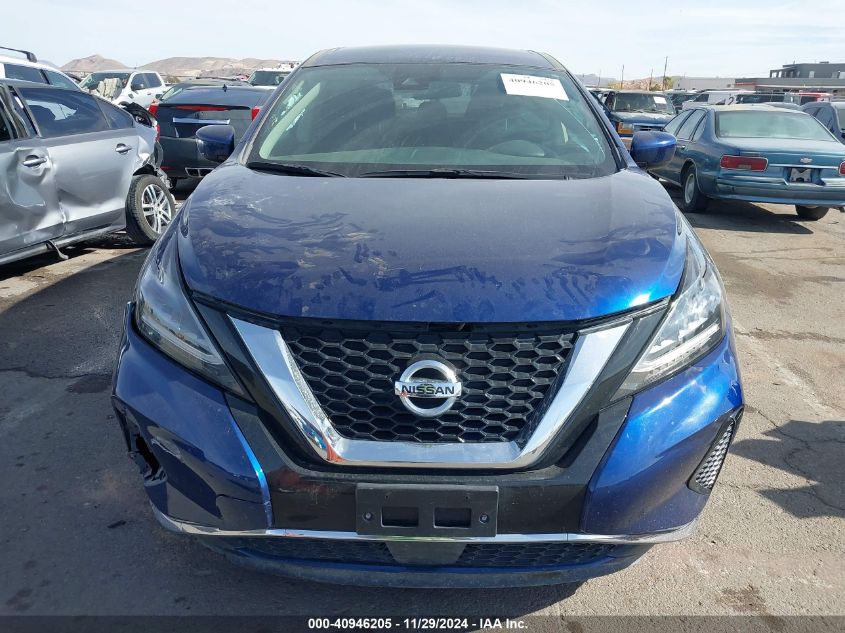 2022 Nissan Murano S Fwd VIN: 5N1AZ2AJ9NC117297 Lot: 40946205