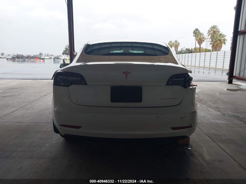 2022 Tesla Model 3 Long Range Dual Motor All-Wheel Drive VIN: 5YJ3E1EB0NF256081 Lot: 40946332