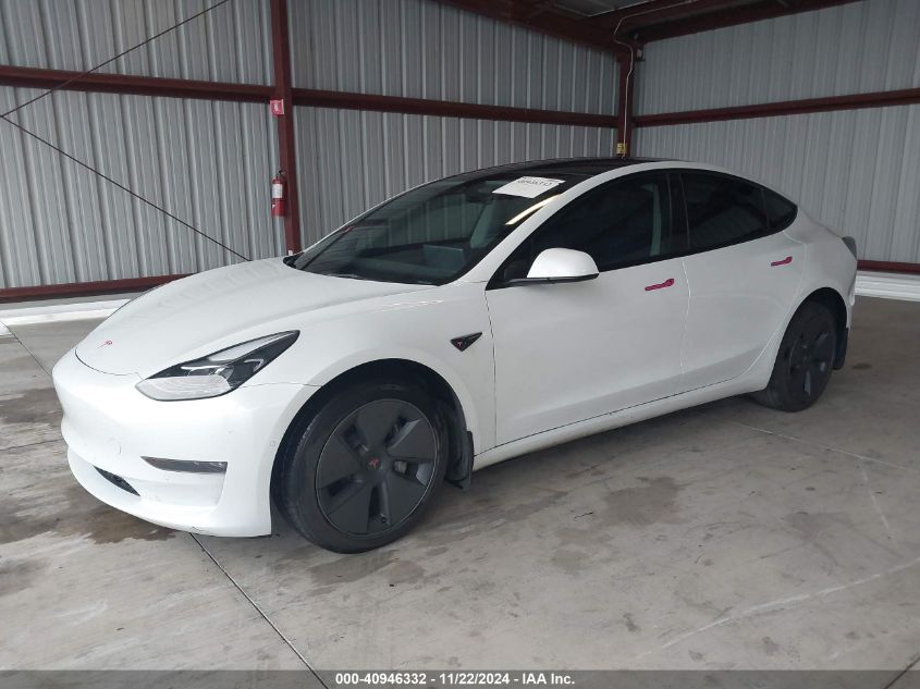 VIN 5YJ3E1EB0NF256081 2022 Tesla Model 3, Long Rang... no.2