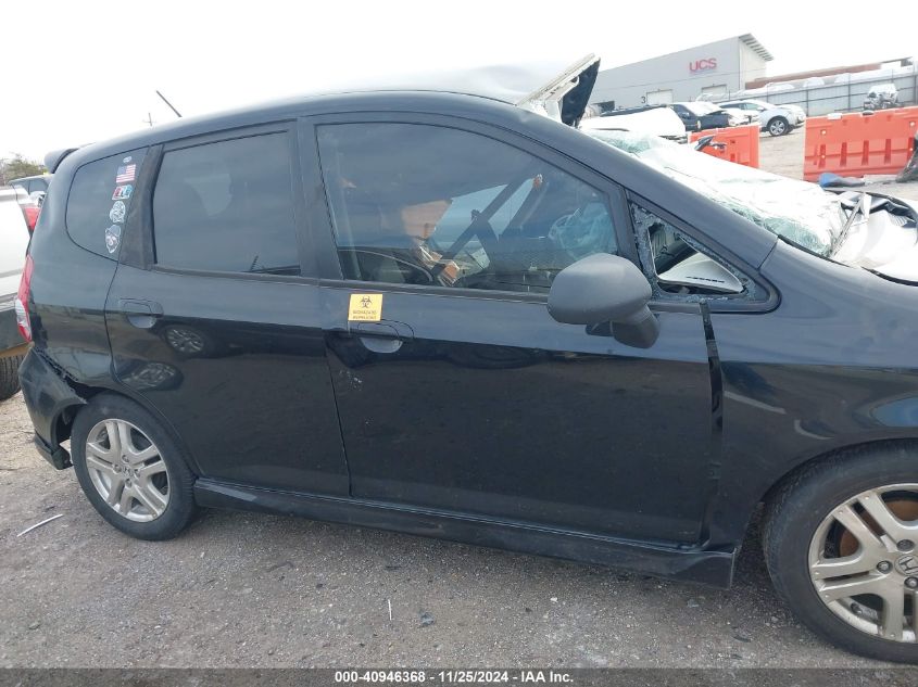 2008 Honda Fit Sport VIN: JHMGD38668S047061 Lot: 40946368