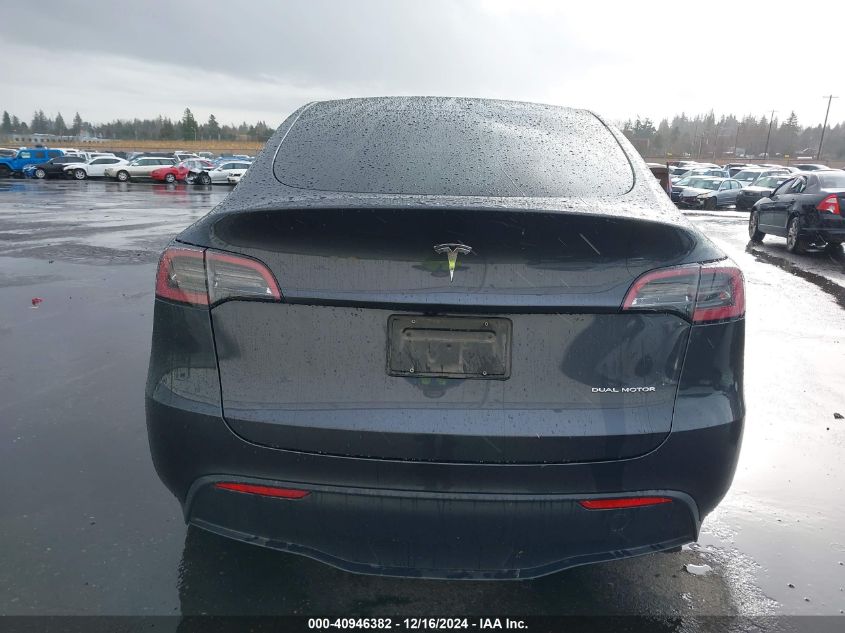 2024 Tesla Model Y Long Range Dual Motor All-Wheel Drive VIN: 7SAYGDEE2RF073043 Lot: 40946382