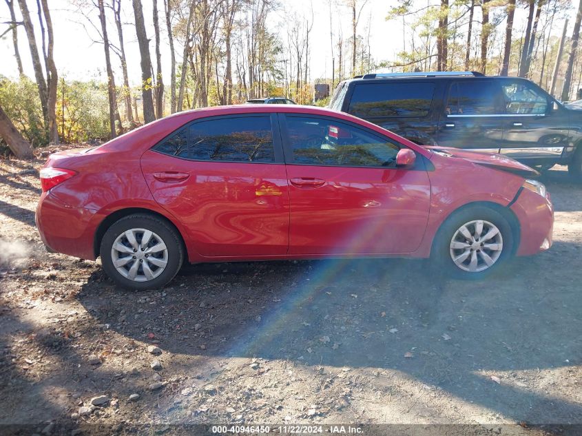 2015 Toyota Corolla Le VIN: 2T1BURHE3FC459426 Lot: 40946450