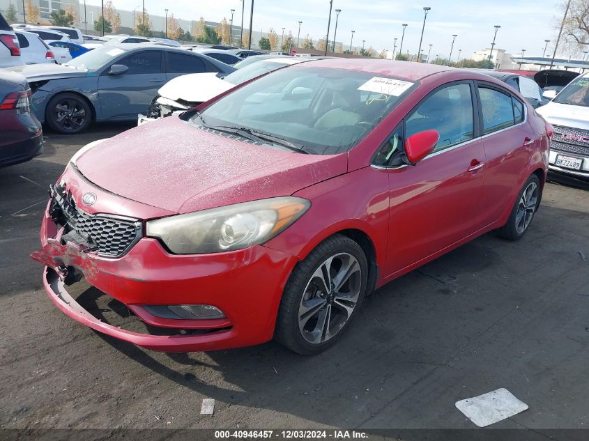 VIN KNAFX4A87E5111752 2014 KIA Forte, EX no.2