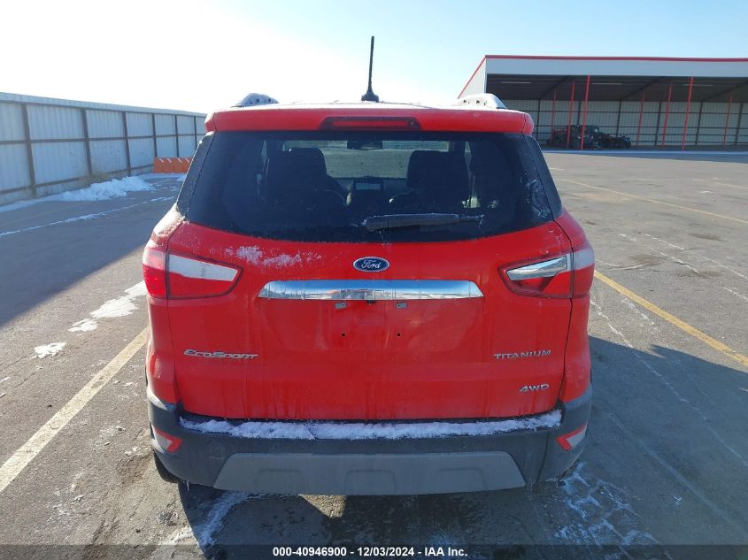 2019 Ford Ecosport Titanium VIN: MAJ6S3KL8KC271182 Lot: 40946900