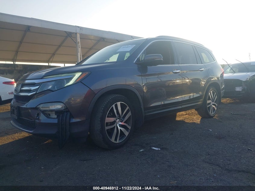 Vin: 5fnyf5h90gb027373, lot: 41436686, honda pilot touring 20162