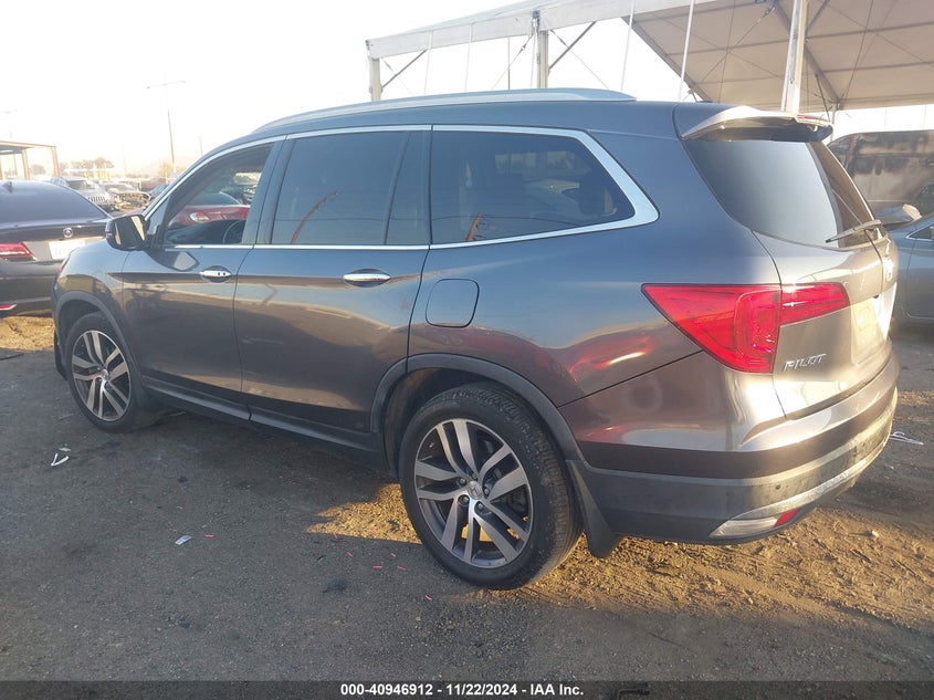 Vin: 5fnyf5h90gb027373, lot: 41436686, honda pilot touring 20163