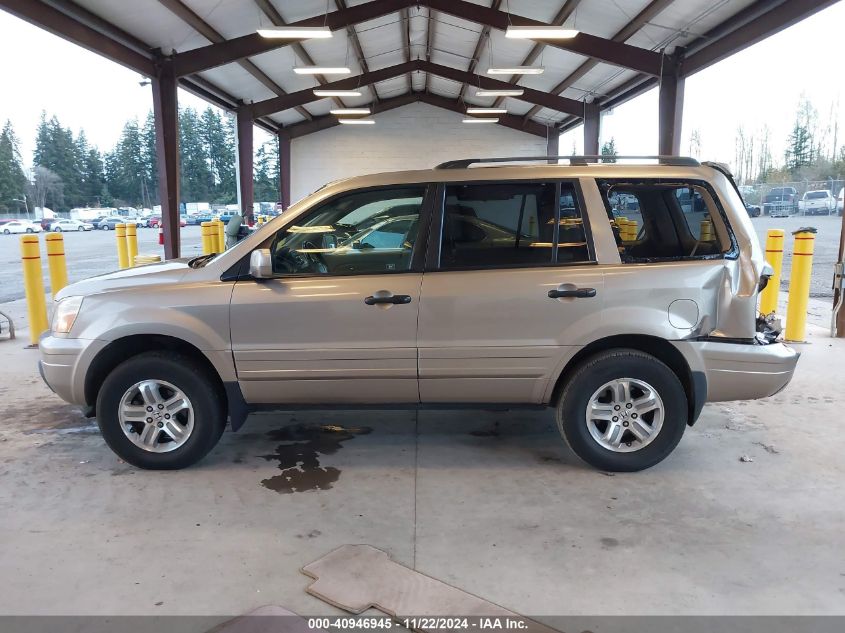 2005 Honda Pilot Ex-L VIN: 2HKYF18565H573891 Lot: 40946945