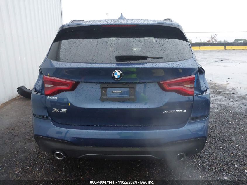 2021 BMW X3 Phev xDrive30E VIN: 5UXTS1C02M9H10755 Lot: 40947141