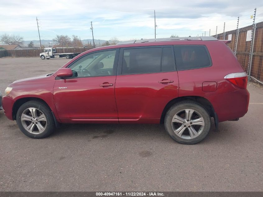 2008 Toyota Highlander Sport VIN: JTEES43AX82096078 Lot: 40947161