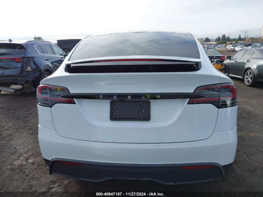 2023 Tesla Model X Dual Motor All-Wheel Drive/Standard Range VIN: 7SAXCBE54PF384403 Lot: 40947187