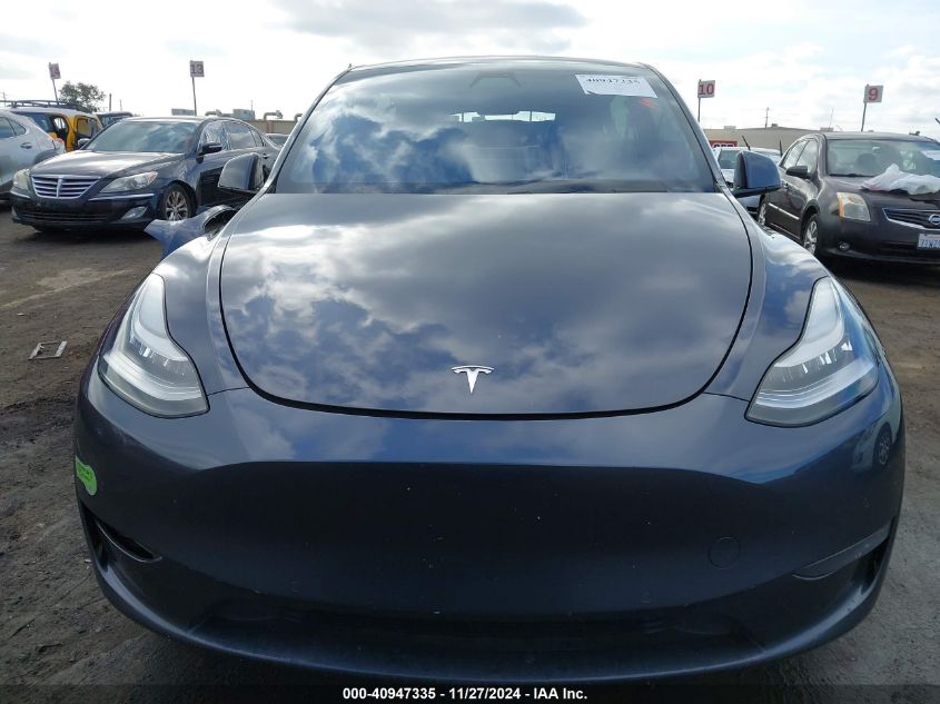 2021 Tesla Model Y Long Range Dual Motor All-Wheel Drive VIN: 5YJYGDEE7MF088174 Lot: 40947335