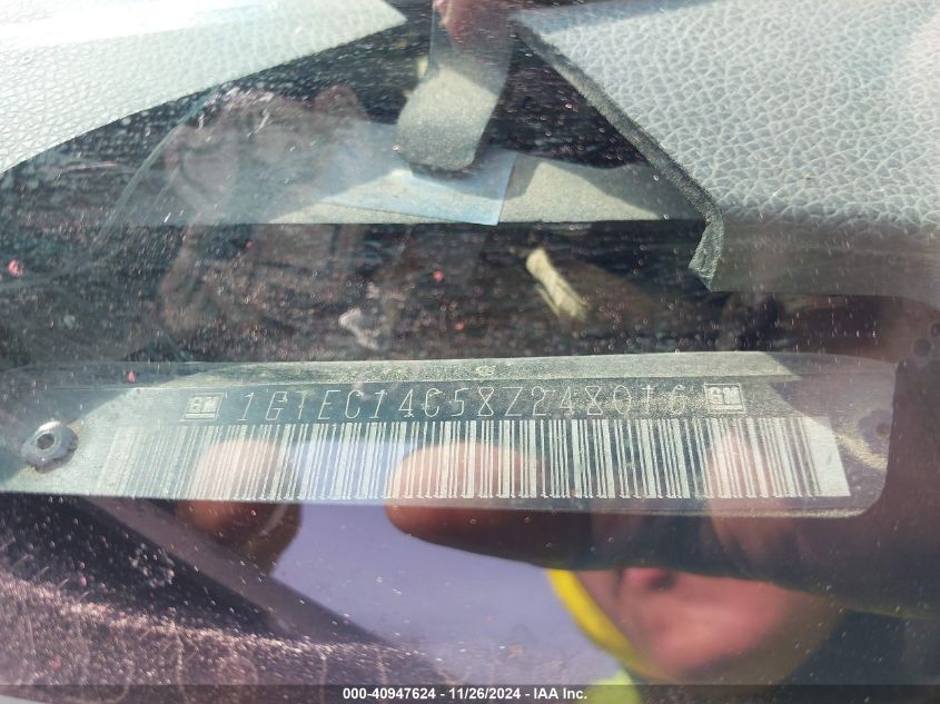 2008 GMC Sierra 1500 Work Truck VIN: 1GTEC14C58Z248016 Lot: 40947624