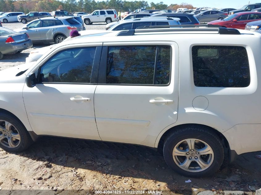 2013 Honda Pilot Ex-L VIN: 5FNYF3H69DB043660 Lot: 40947625