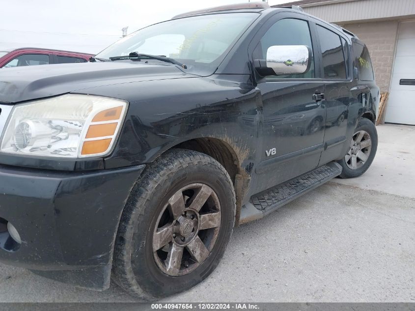 2005 Nissan Armada Le VIN: 5N1AA08B15N704351 Lot: 40947654