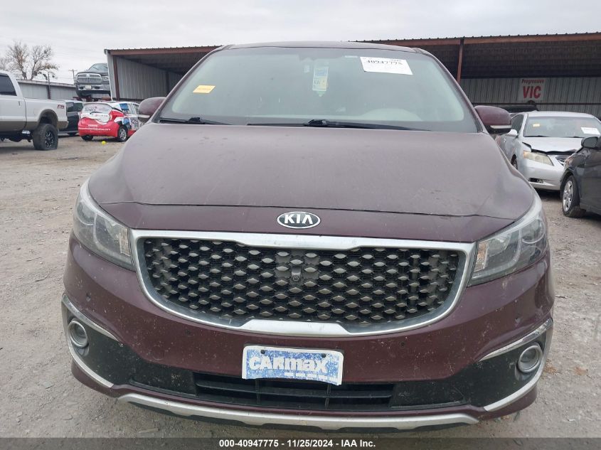 2018 Kia Sedona Sx Limited VIN: KNDME5C13J6376288 Lot: 40947775