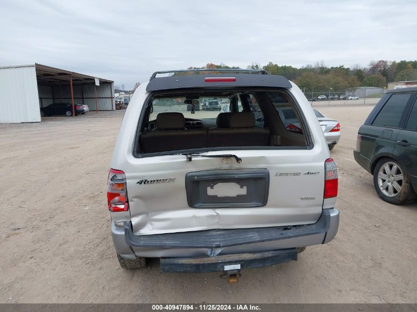 1999 Toyota 4Runner Limited V6 VIN: JT3HN87R1X0206207 Lot: 40947894