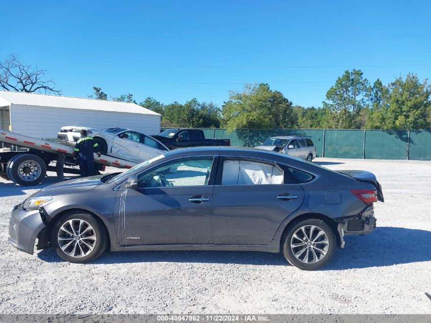 2016 Toyota Avalon Hybrid Xle Premium VIN: 4T1BD1EB5GU051733 Lot: 40947962