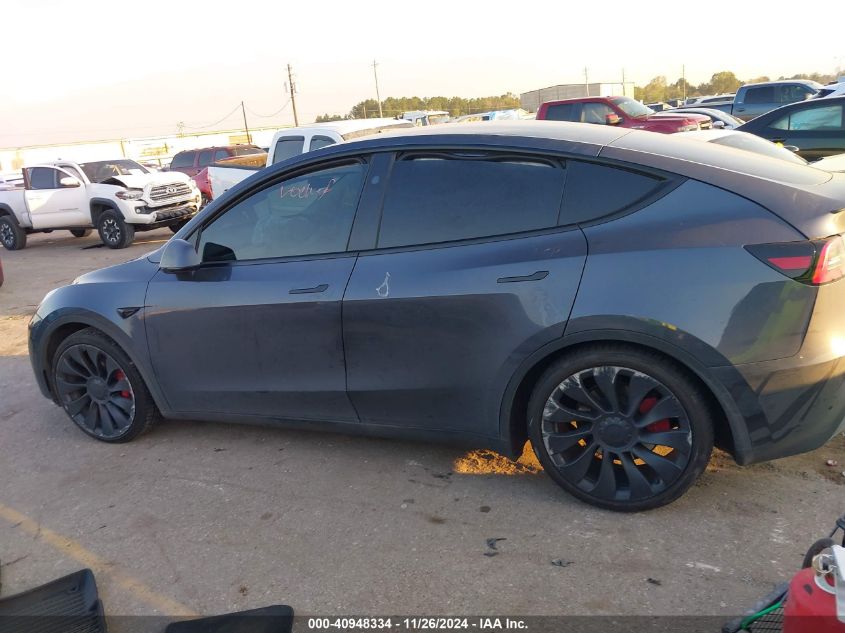 2023 Tesla Model Y Performance Dual Motor All-Wheel Drive VIN: 7SAYGDEF0PF970660 Lot: 40948334