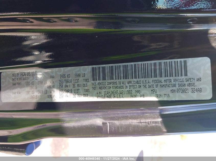 2018 JEEP WRANGLER UNLIMITED SAHARA 4X4 - 1C4HJXEN5JW211982