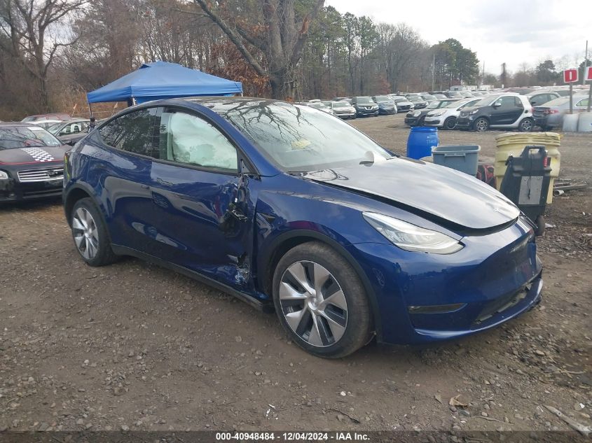 2022 TESLA MODEL Y LONG RANGE DUAL MOTOR ALL-WHEEL DRIVE - 7SAYGDEE2NF363664