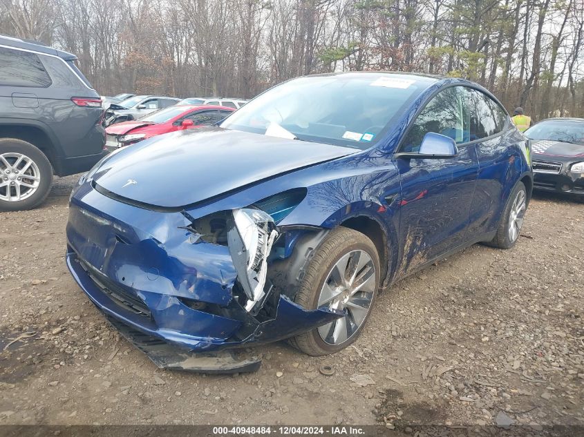 2022 TESLA MODEL Y LONG RANGE DUAL MOTOR ALL-WHEEL DRIVE - 7SAYGDEE2NF363664