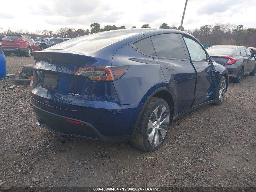 2022 TESLA MODEL Y LONG RANGE DUAL MOTOR ALL-WHEEL DRIVE - 7SAYGDEE2NF363664