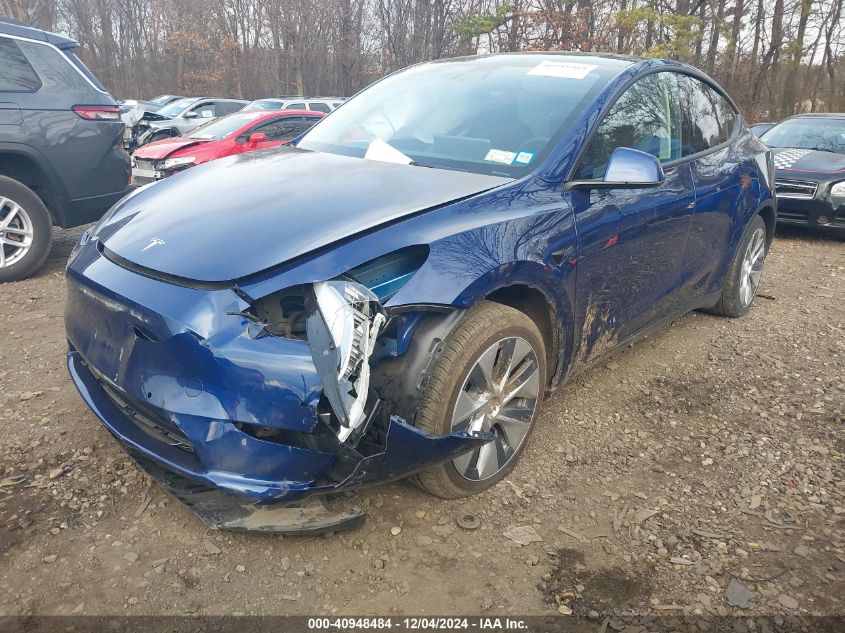 2022 TESLA MODEL Y LONG RANGE DUAL MOTOR ALL-WHEEL DRIVE - 7SAYGDEE2NF363664