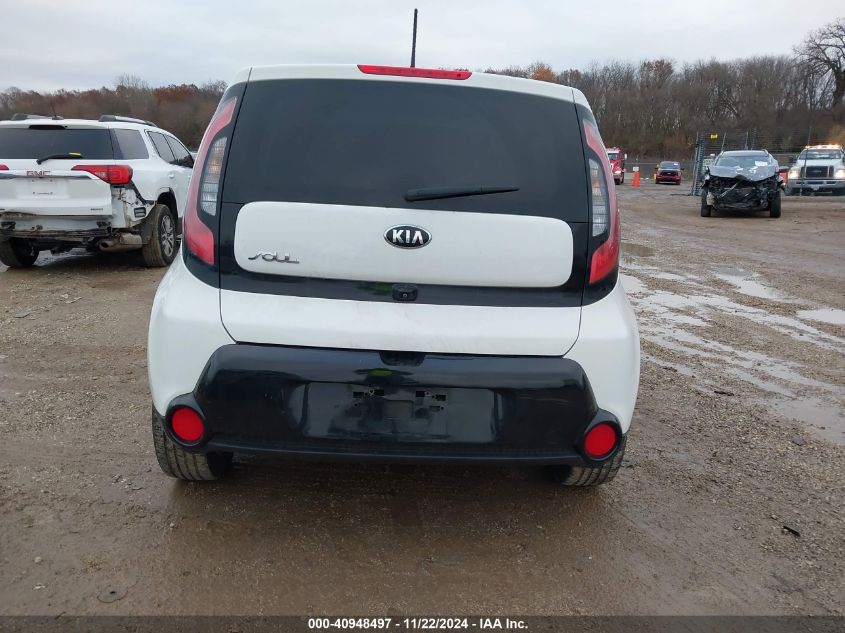 2016 Kia Soul + VIN: KNDJP3A54G7333878 Lot: 40948497