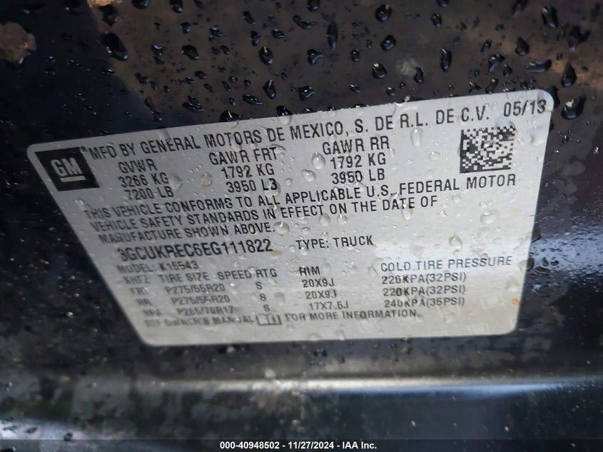 2014 CHEVROLET SILVERADO 1500 1LT - 3GCUKREC6EG111822