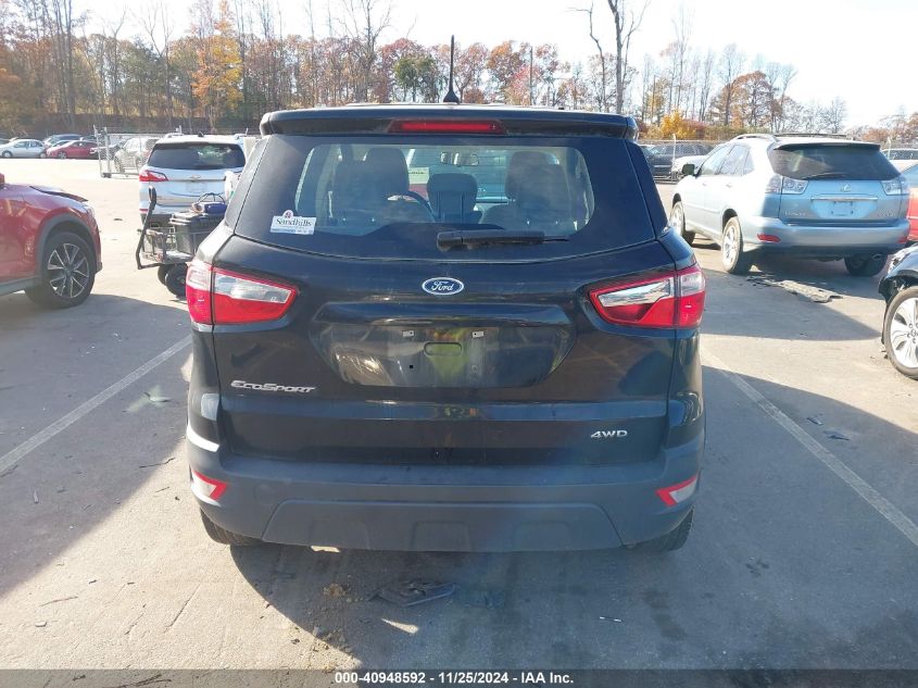 2019 Ford Ecosport S VIN: MAJ6S3FL0KC265421 Lot: 40948592