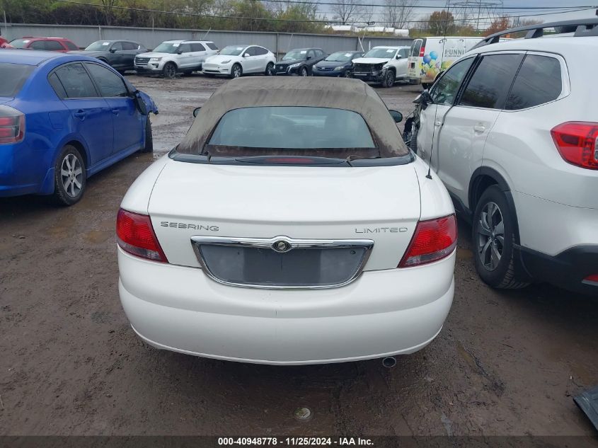 2005 Chrysler Sebring Limited VIN: 1C3EL65R15N662191 Lot: 40948778