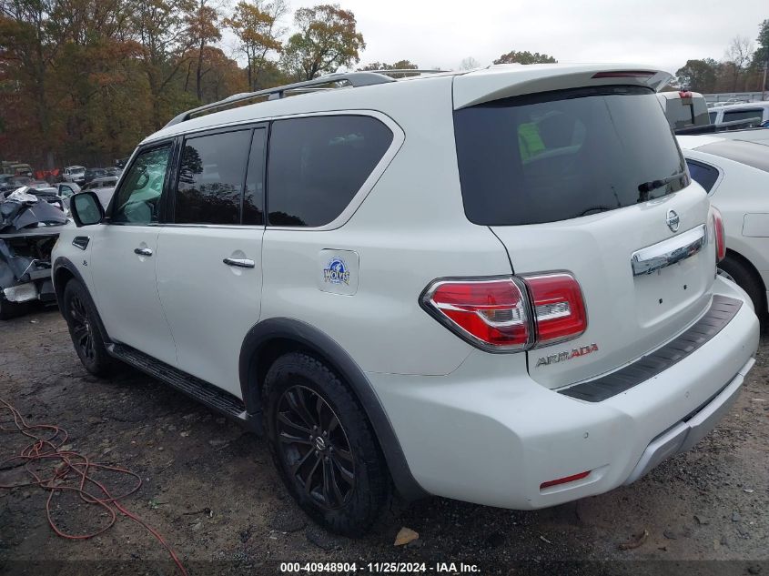 2017 Nissan Armada Platinum VIN: JN8AY2ND4H9009882 Lot: 40948904