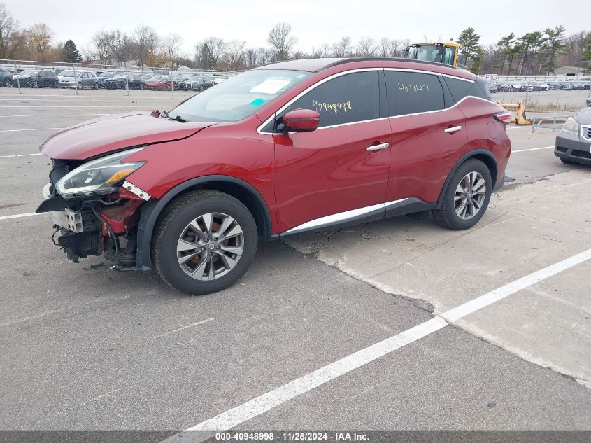 VIN 5N1AZ2MH5JN133567 2018 Nissan Murano, SV no.2