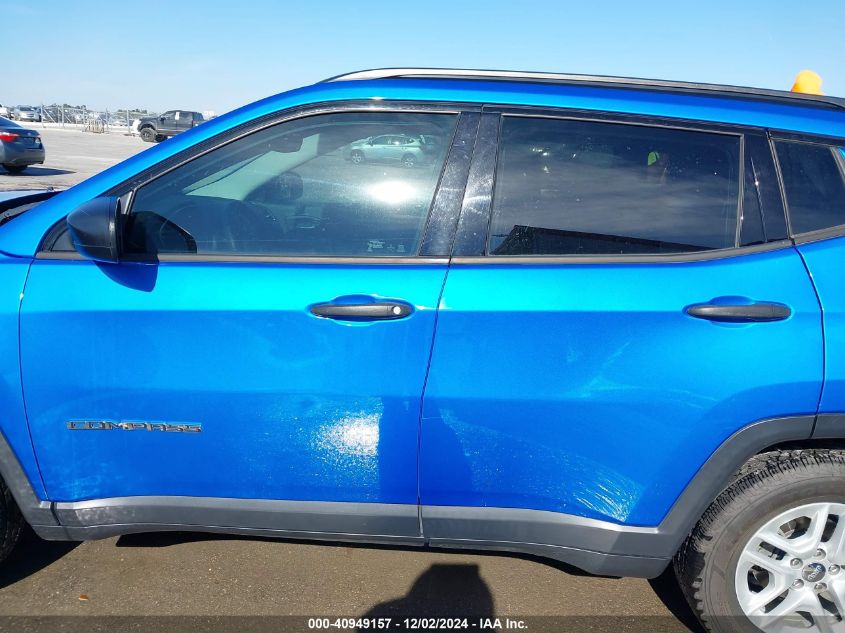 2018 Jeep Compass Sport Fwd VIN: 3C4NJCAB2JT462861 Lot: 40949157